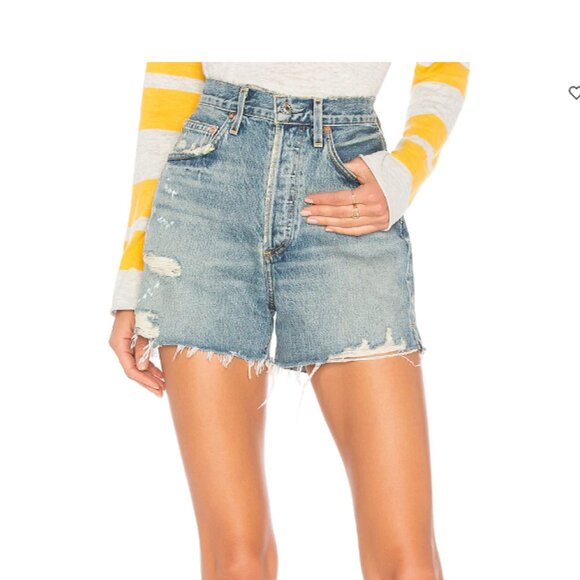 AGOLDE Dee Ultra High Waist Cutoff Denim Shorts (Ricochet) 27, RICOCHET - Picture 1 of 4